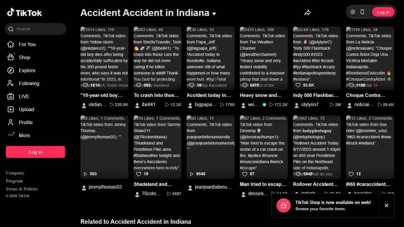 Accident Accident in Indiana | TikTok
